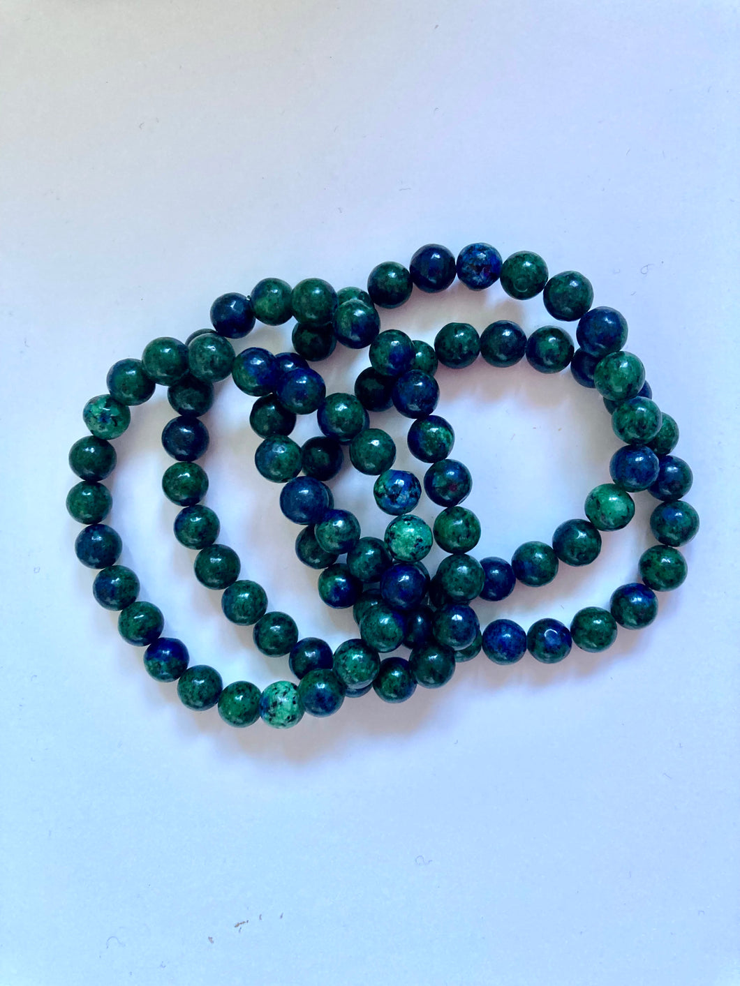 Bracelet en azurite malachite