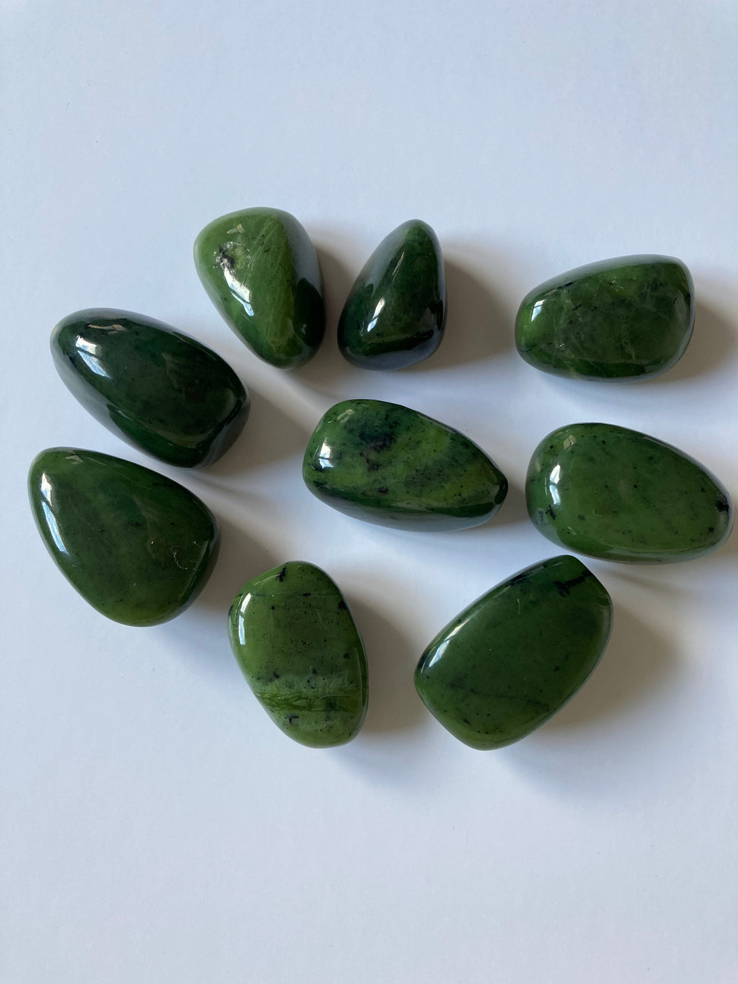 Jade néphrite - Pierres roulées - qualité AAA -Taille L (3-4cm)