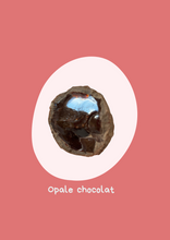 Charger l&#39;image dans la galerie, Opale chocolat - Pièce unique brute Opale chocolat- Qualité Extra - Taille  (3,5 sur 3,5- profondeur 2 cm)
