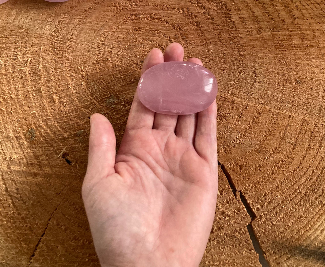 Quartz rose étoilé - Galet de quartz rose étoilé  - Qualité Extra