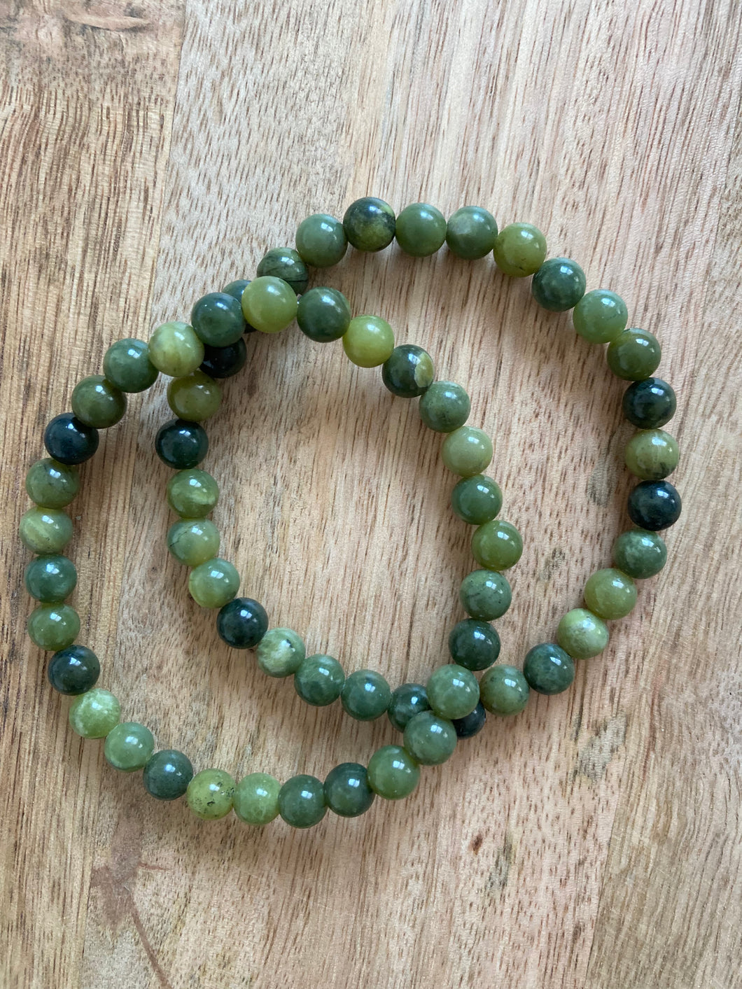 Jade néphrite - Bracelet 6 mm - qualité AA