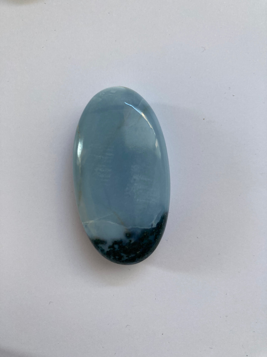 Opale bleue Owyhee - galet (4,5 sur 2,5, profondeur 1 cm) -qualité extra